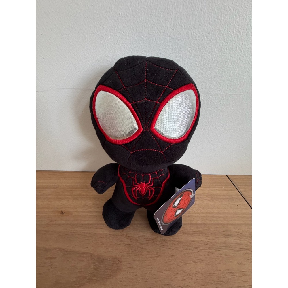 Marvel Spider-Man Miles Morales Plush Universal Studios Black Red